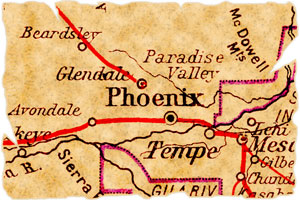 old map of Phoenix, Arizona